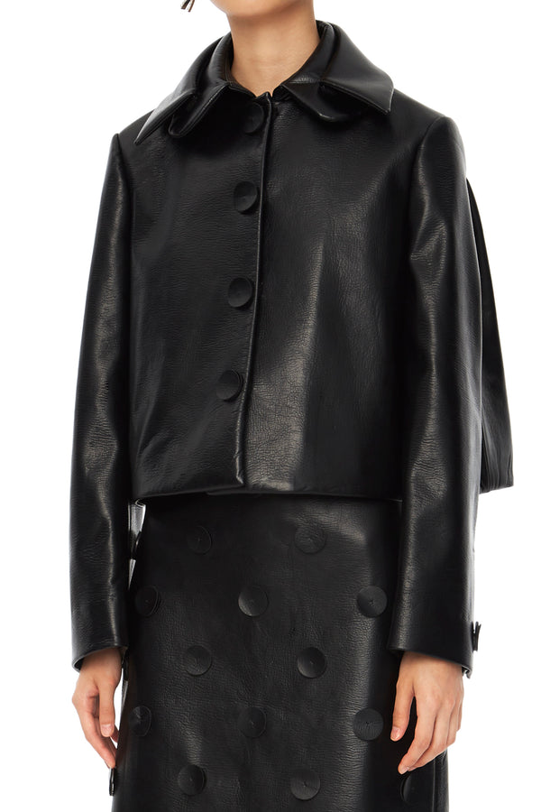 Shushutong short jacket aw21co03 black